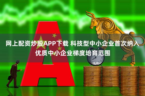 网上配资炒股APP下载 科技型中小企业首次纳入优质中小企业梯度培育范围